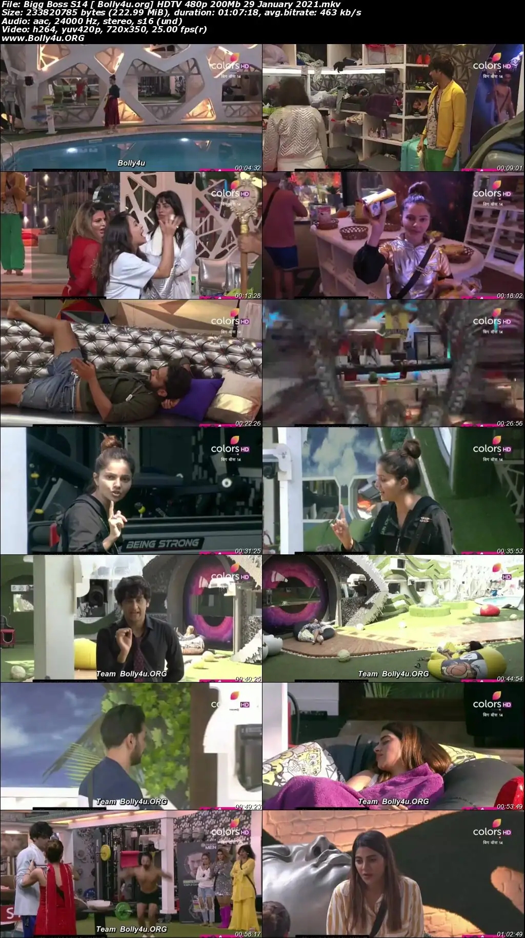 Bigg Boss S14 HDTV 480p 200Mb 29 January 2021 Download