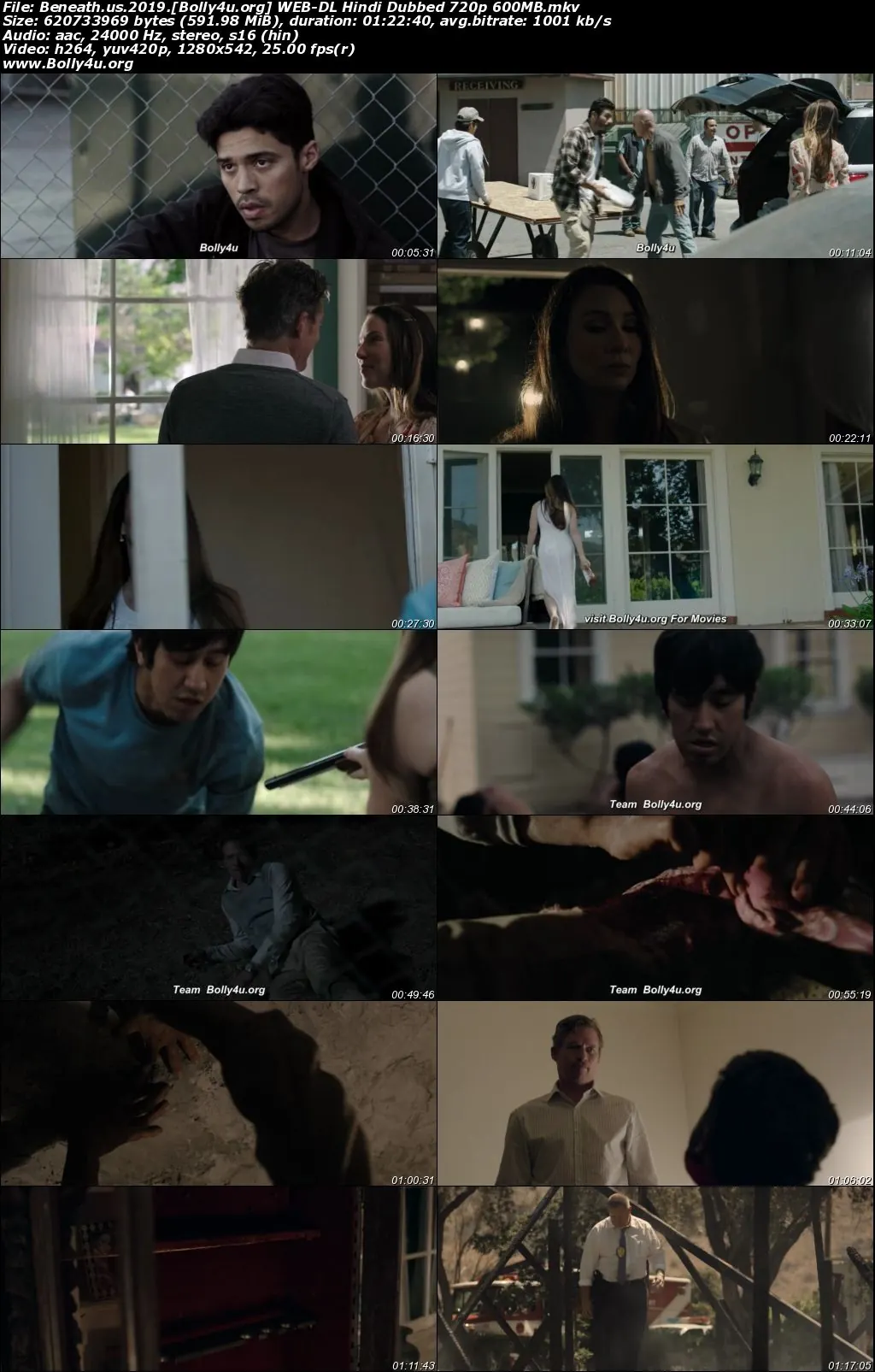 Beneath Us 2019 WEB-DL Hindi Dubbed ORG Full Movie Download 1080p  720p  480p
