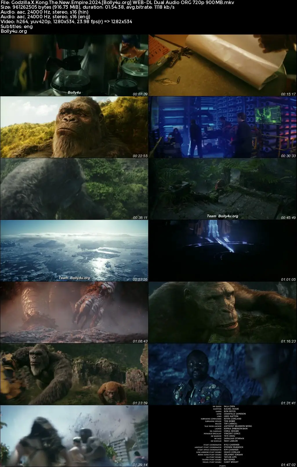 Godzilla x Kong The New Empire 2024 WEB-DL Hindi Dual Audio ORG Full Movie Download 1080p  720p  480p