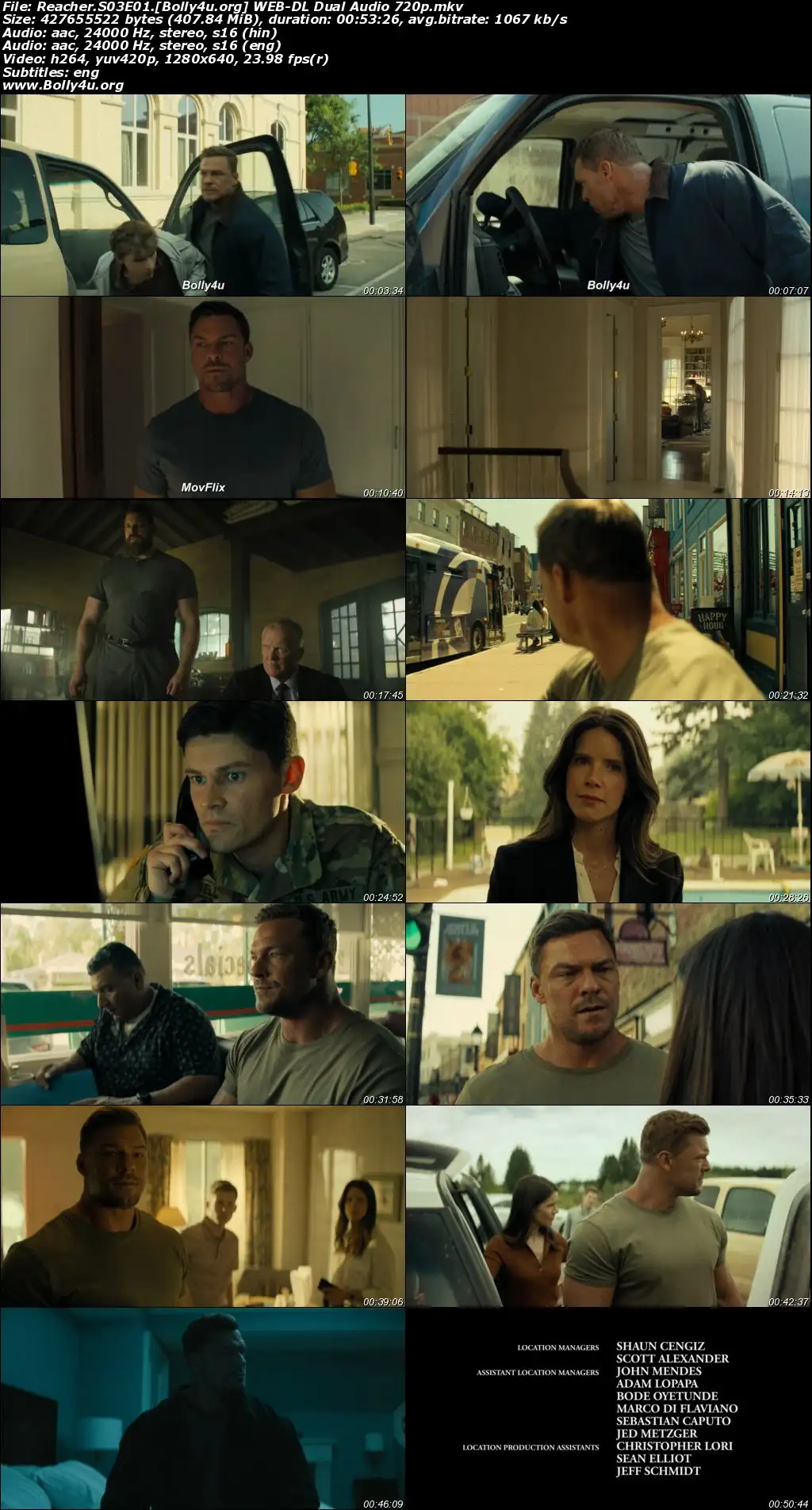 Reacher 2025 WEB-DL Hindi Dual Audio ORG S03 Complete Download 720p  480p