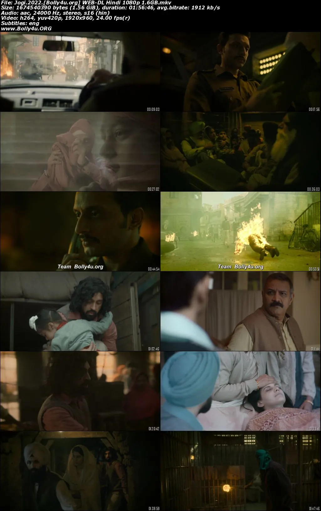 Jogi 2022 WEB-DL Hindi Full Movie Download 1080p  720p  480p