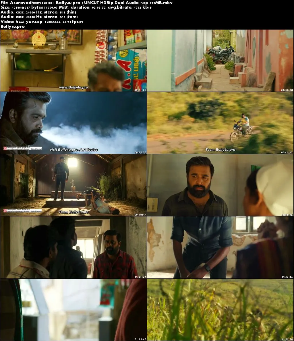 Asuravadham 2018 HDRip 400MB UNCUT Hindi Dual Audio 480p Download