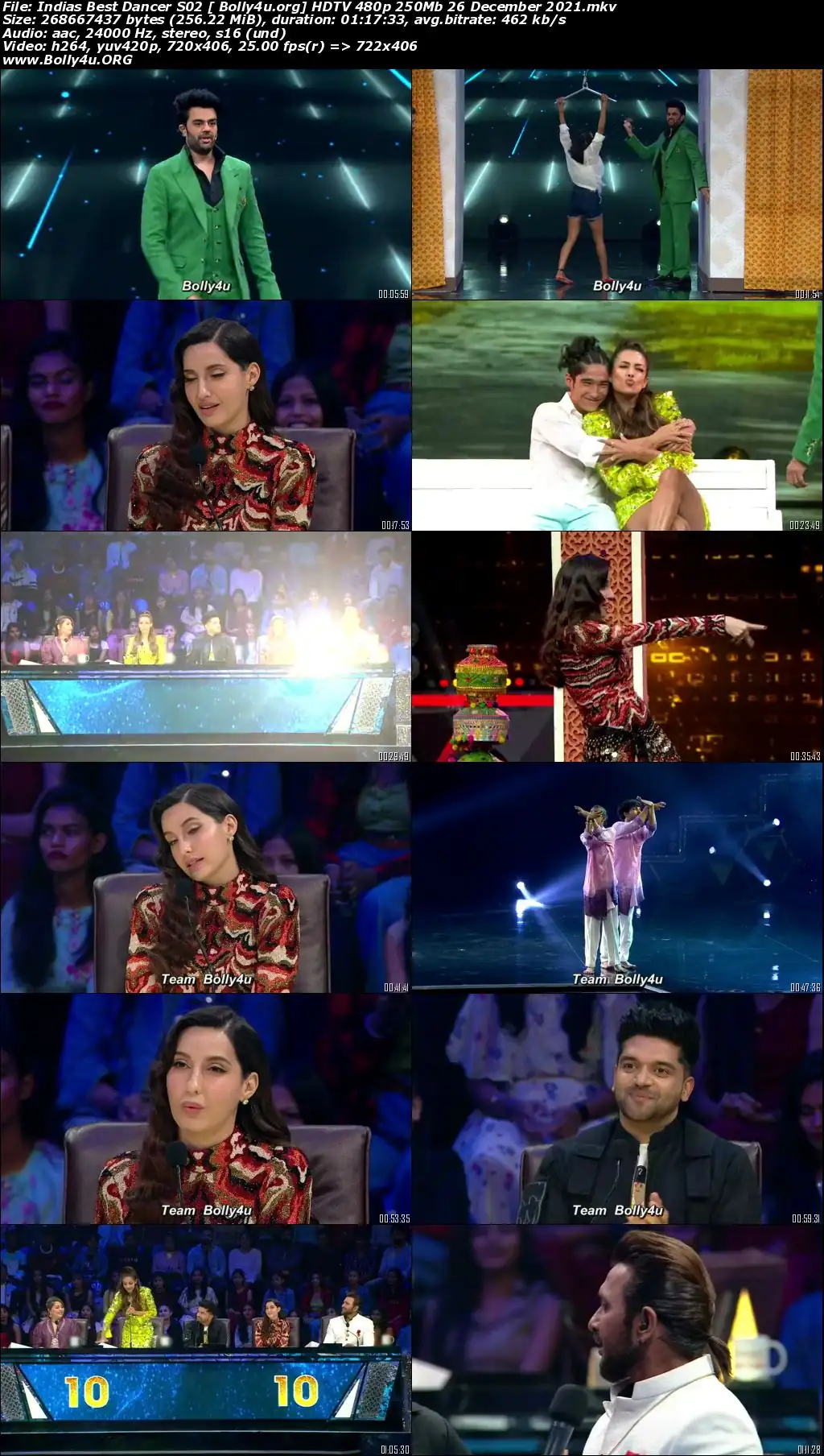 Indias Best Dancer S02 HDTV 480p 250Mb 26 December 2021 Download
