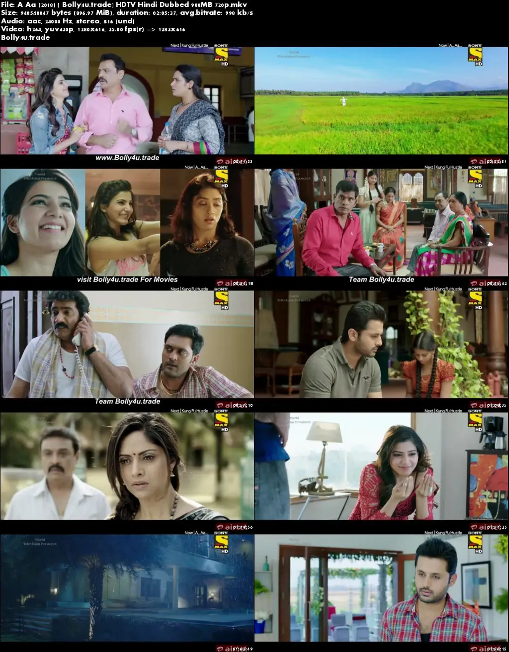 A Aa 2018 HDTV 350MB Full Hindi Dubbed Movie Download 480p