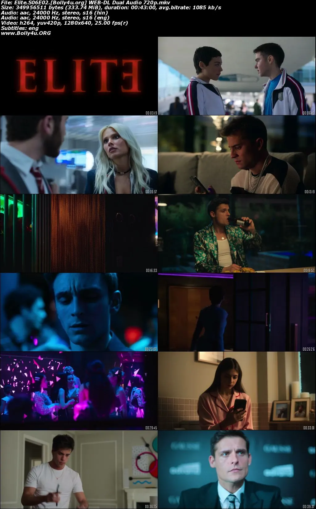 Elite 2022 WEB-DL Hindi Dual Audio ORG S06 Complete Download 720p  480p