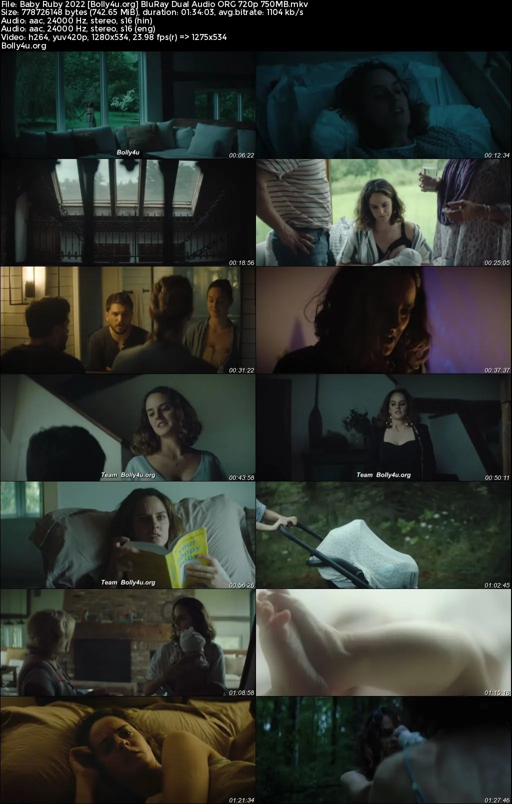 Baby Ruby 2022 BluRay Hindi Dual Audio ORG Full Movie Download 1080p  720p  480p