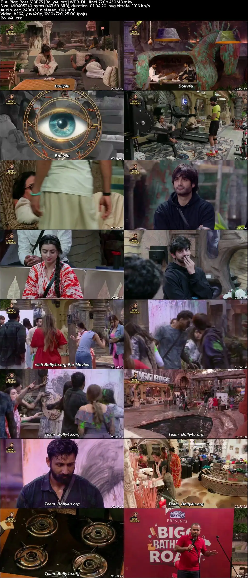 Bigg Boss 2024 WEB-DL Hindi S18E73 Download 720p  480p