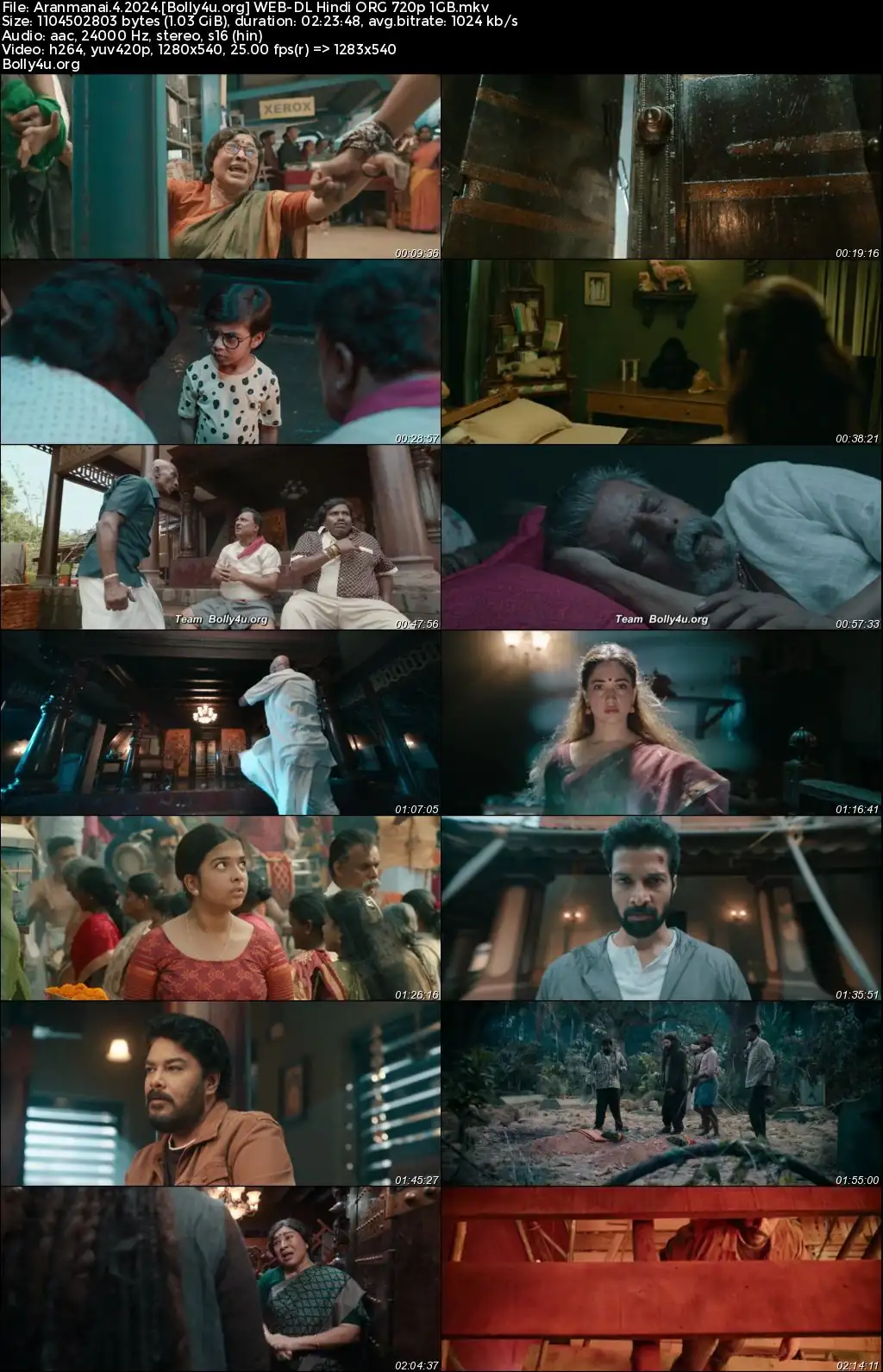 Aranmanai 4 2024 WEB-DL Hindi Full Movie Download 1080p  720p  480p