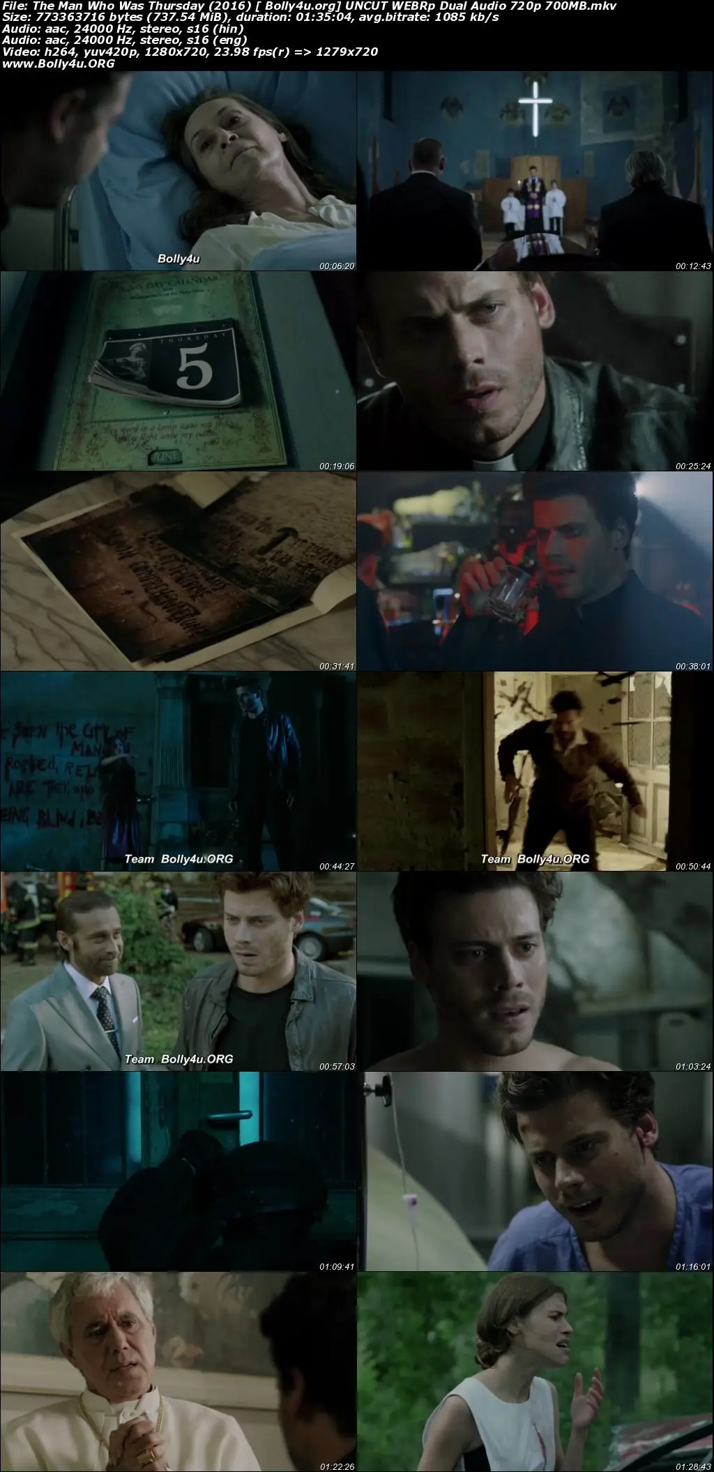 The Man Who Was Thursday 2016 WEB-DL 300Mb UNCUT Hindi Dual Audio 480p Download