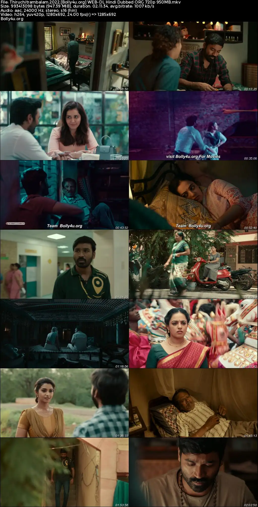 Thiruchitrambalam 2022 WEB-DL Hindi Dubbed ORG Full Movie Download 1080p  720p  480p