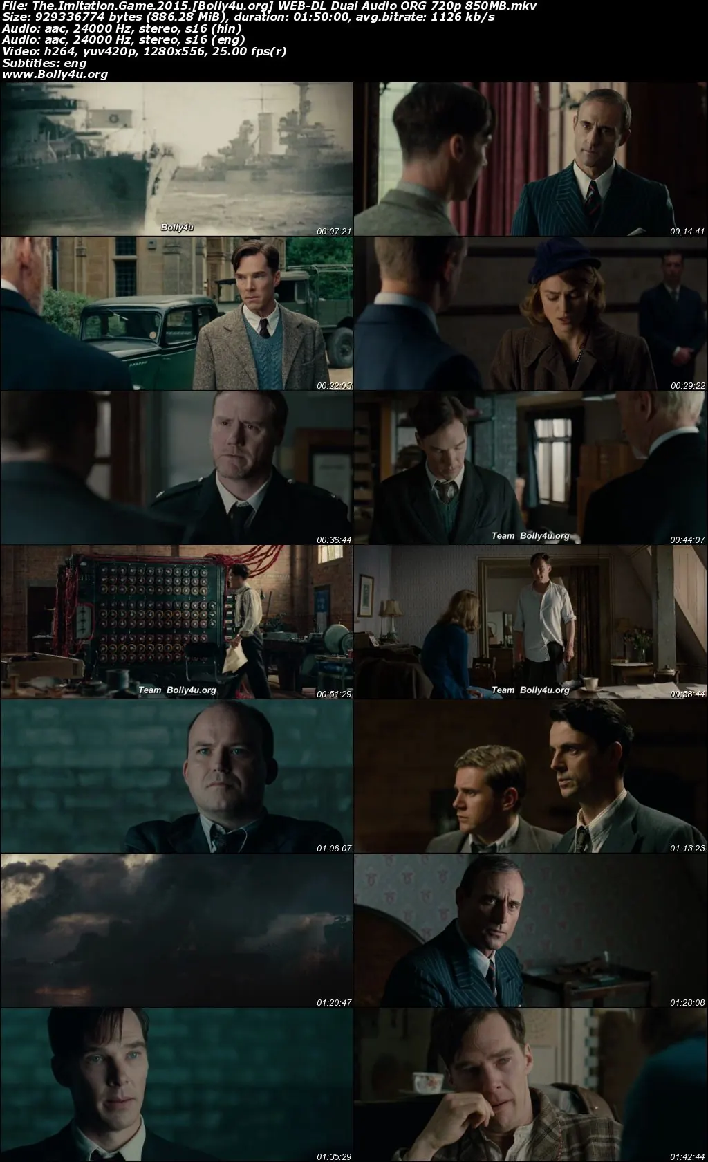 The Imitation Game 2014 WEB-DL Hindi Dual Audio ORG Full Movie Download 1080p  720p  480p