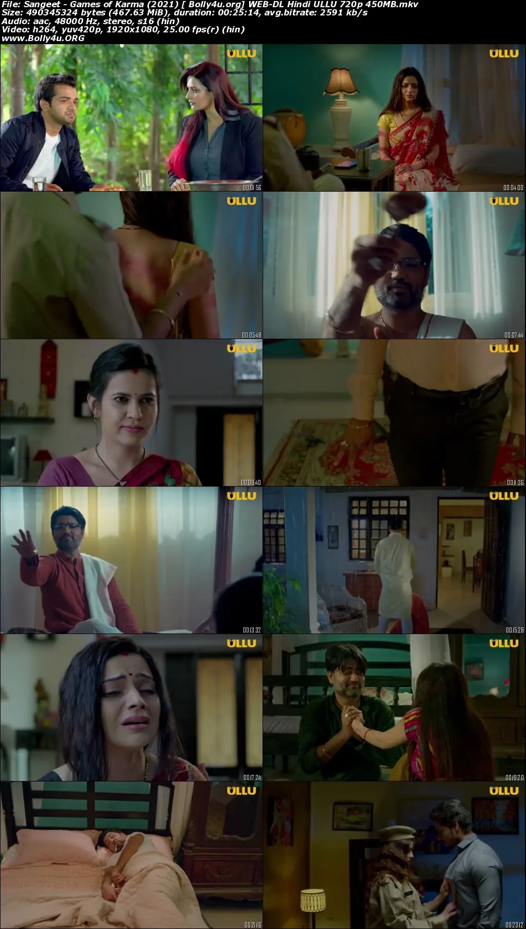 Games of Karma Sangeet 2021 WEB-DL 450Mb Hindi ULLU 720p Download