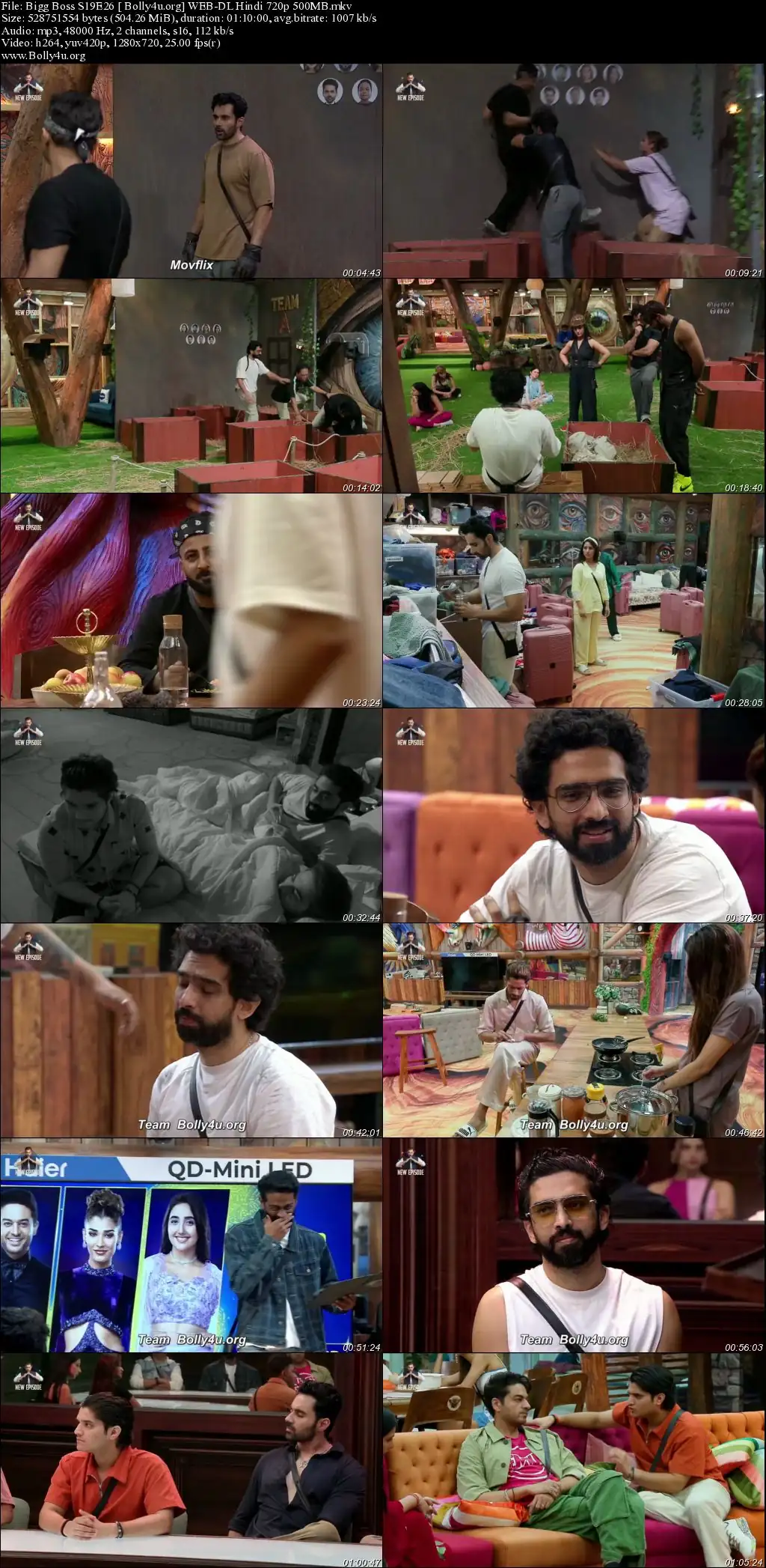 Bigg Boss 2025 WEB-DL Hindi S19EP26 Download 720p  480p