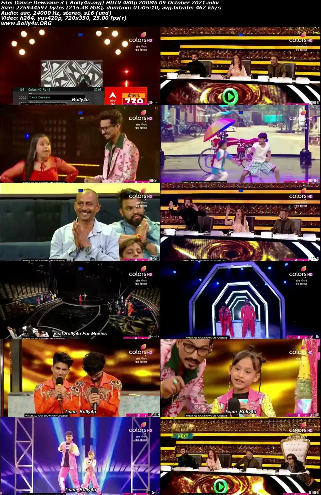 Dance Dewaane 3 HDTV 480p 200Mb 09 October 2021 Download