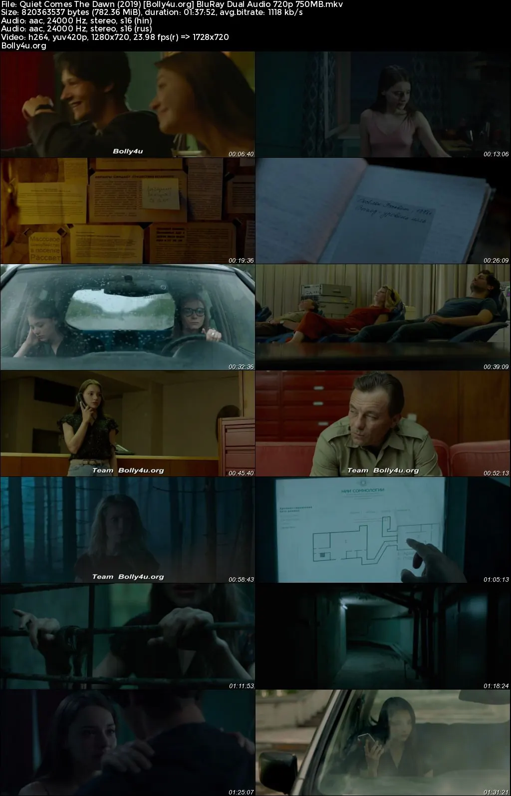Quiet Comes The Dawn 2019 BluRay Hindi Dual Audio Full Movie Download 1080p  720p  480p