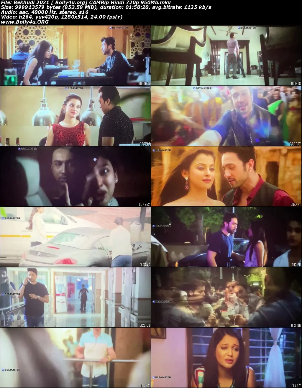 Bekhudi 2021 CAMRip 400Mb Hindi Movie Download 480p