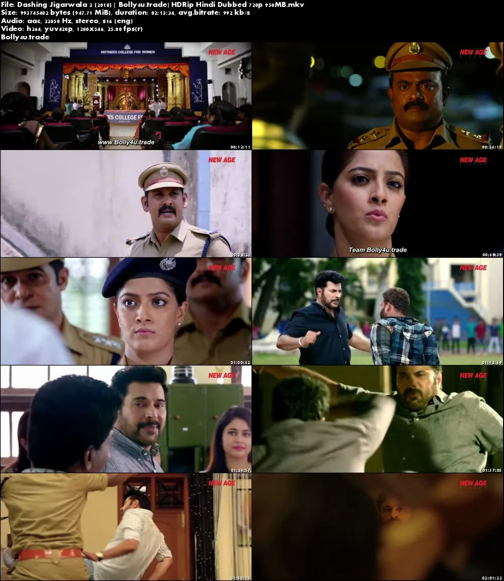 Dashing Jigarwala 2 2018 HDRip 950MB Hindi Dubbed 720p Download
