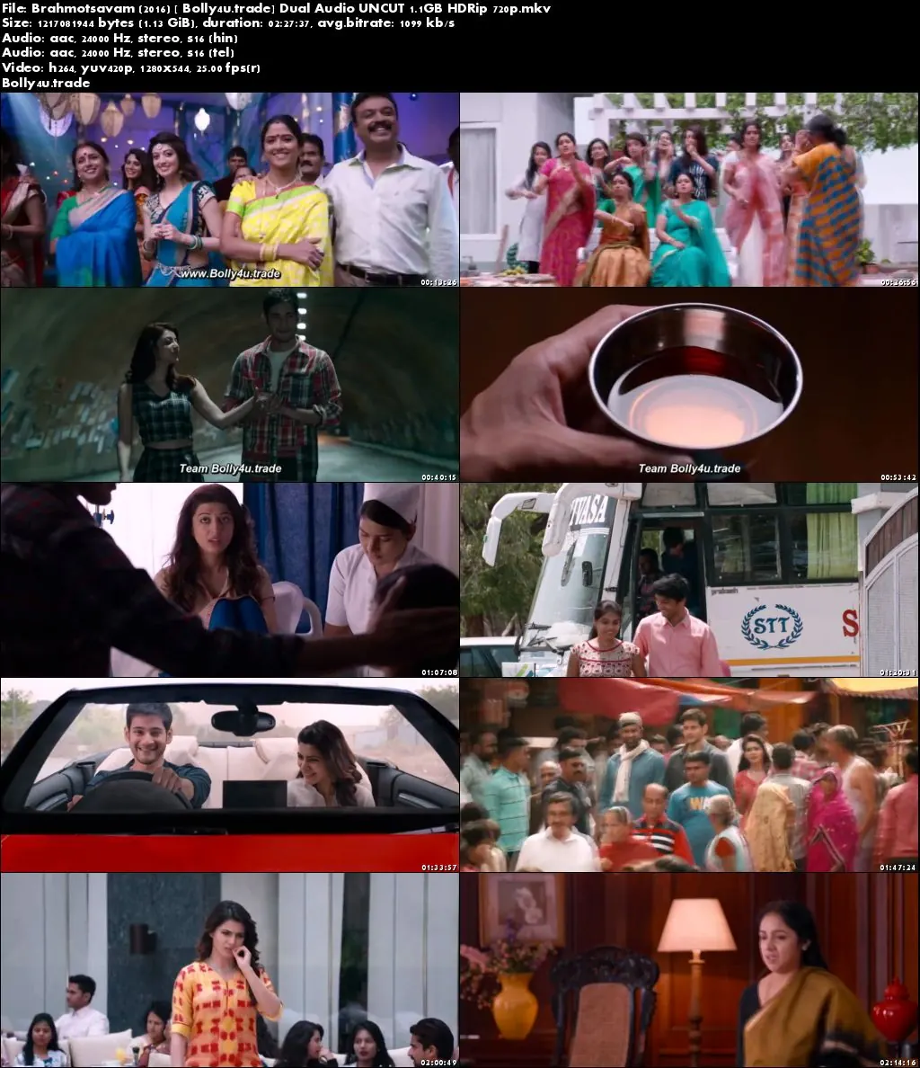 Brahmotsavam 2016 HDRip UNCUT Hindi Dual Audio 720p Download Brahmotsavam 2016 HDRip UNCUT Hindi Dual Audio 720p Download