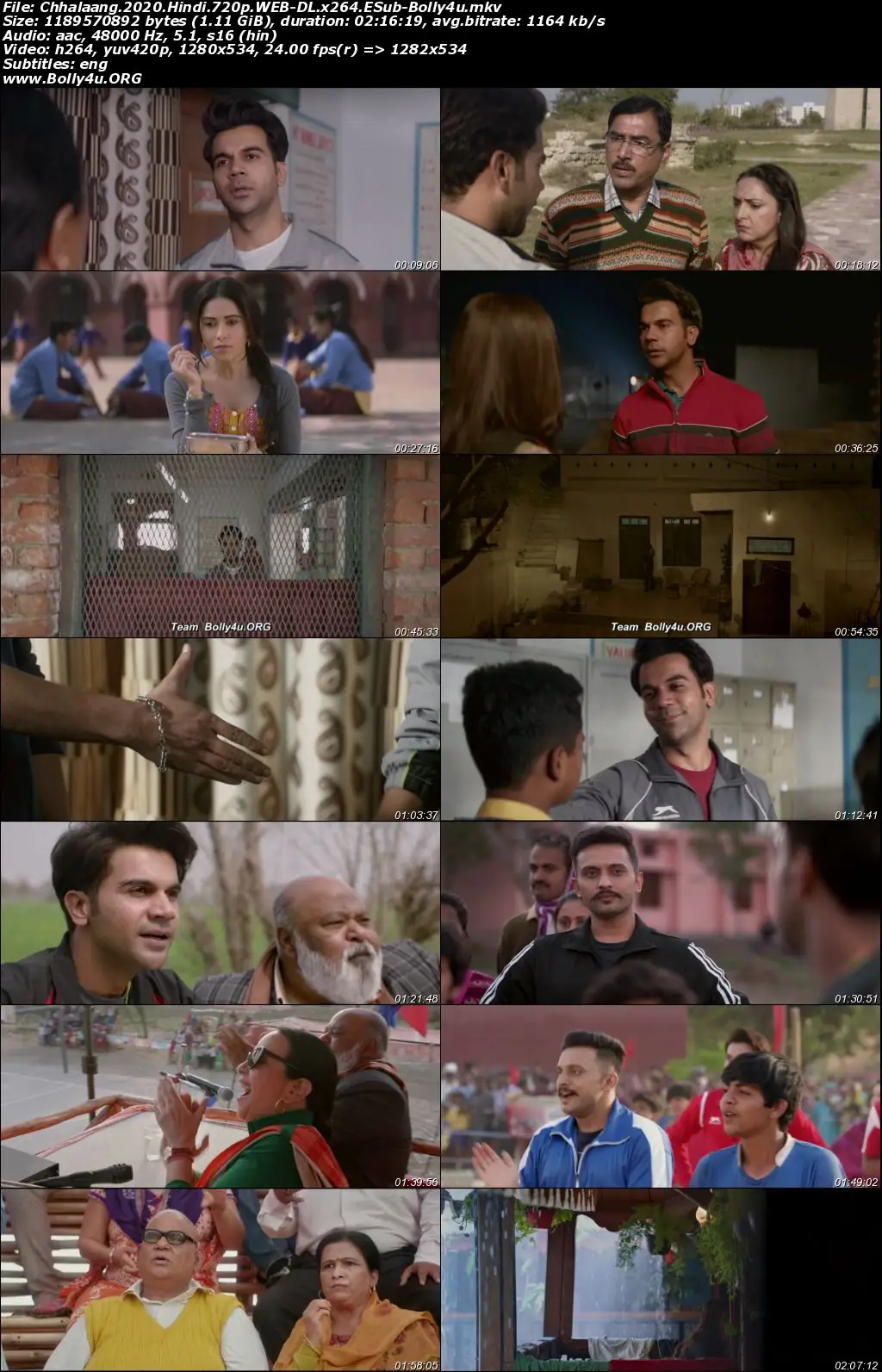 Chhalaang 2020 WEB-DL 400Mb Hindi Full Movie Download 480p still 1  Bolly4u Official