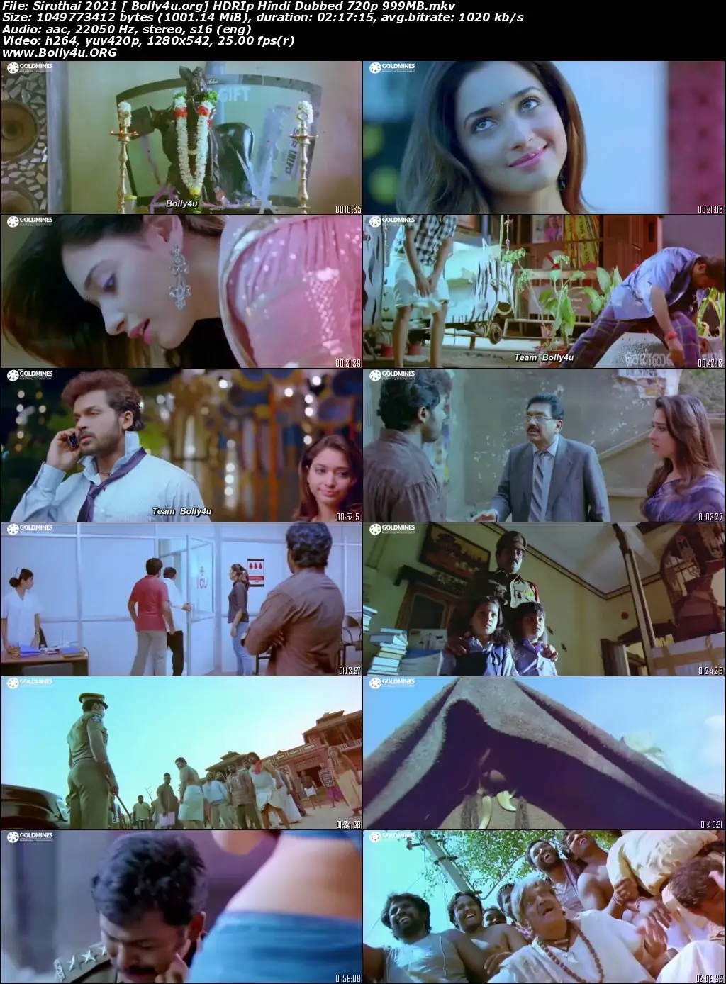 Siruthai 2021 HDRip 999Mb Hindi Dubbed 720p Download