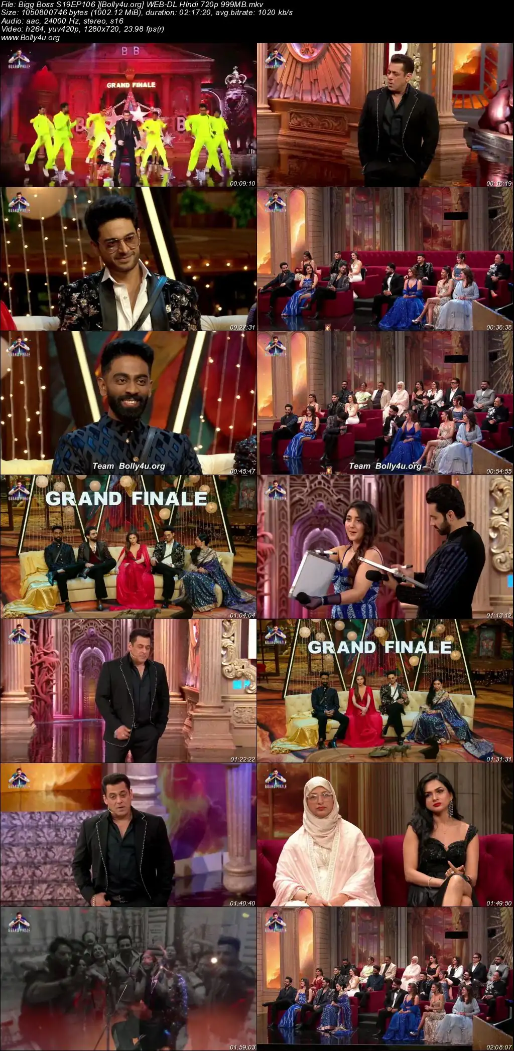 Bigg Boss 2025 WEB-DL Hindi S19EP106 Grande Finale Download 720p  480p