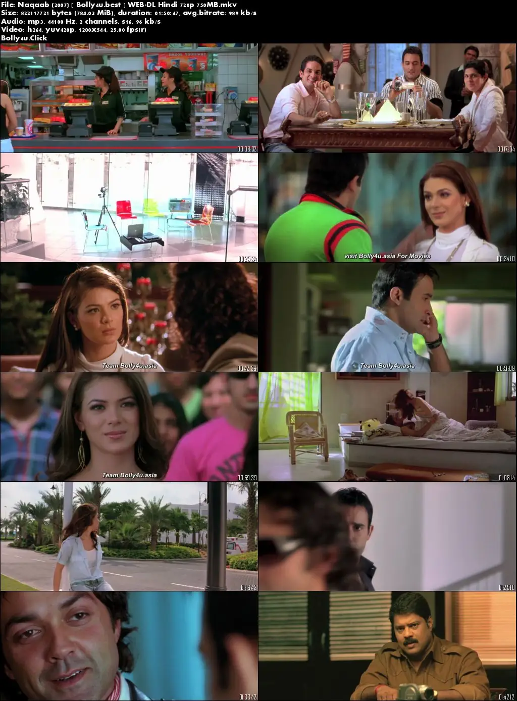 Naqaab 2007 WEB-DL 750Mb Full Hindi Movie Download 720p