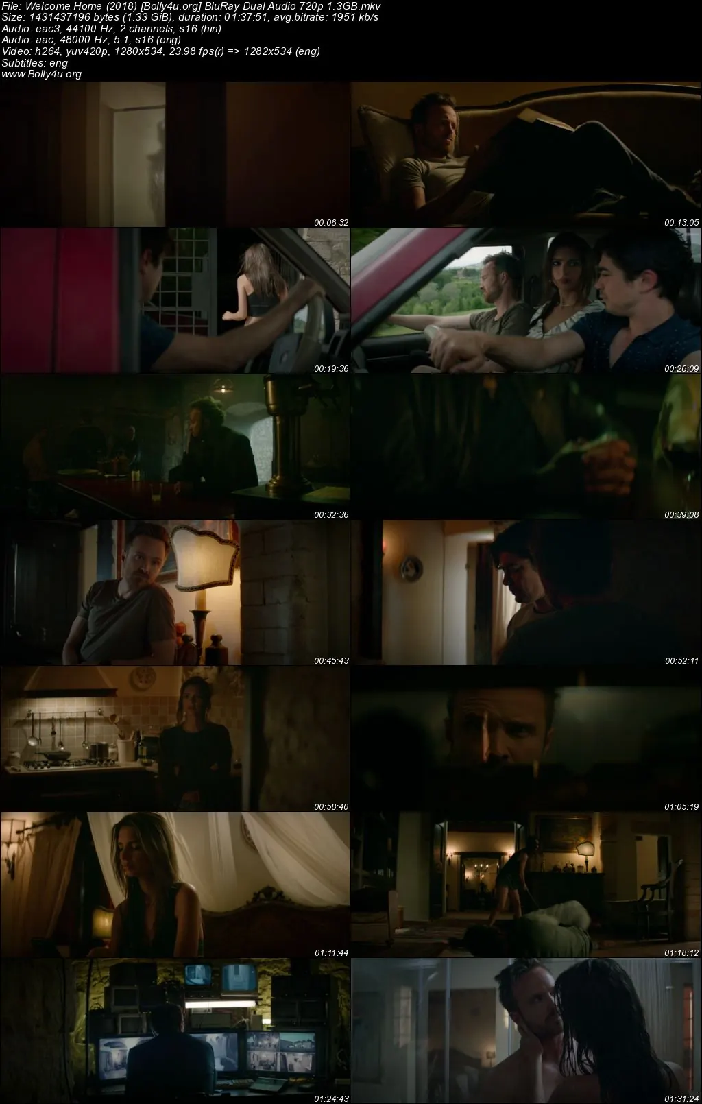 Welcome Home 2018 BluRay Hindi Dual Audio Full Movie Download 720p  480p