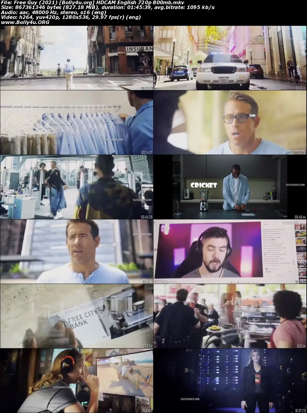 Free Guy 2021 HDCAM 350MB English 480p Download
