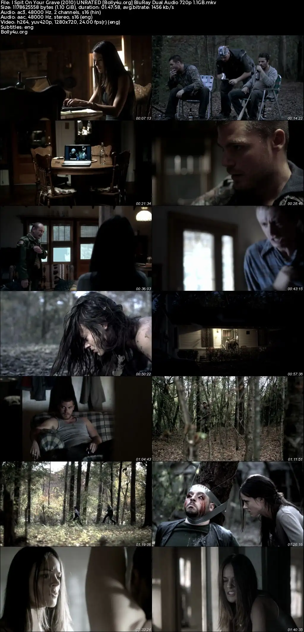 I Spit On Your Grave 2010 BluRay Hindi Dual Audio Full Movie Download 720p  480p