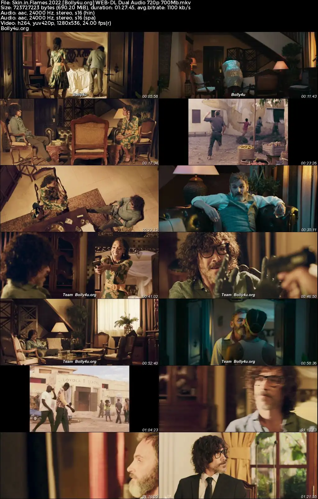Skin in Flames 2022 WEB-DL Hindi Dual Audio ORG Full Movie Download 1080p  720p  480p