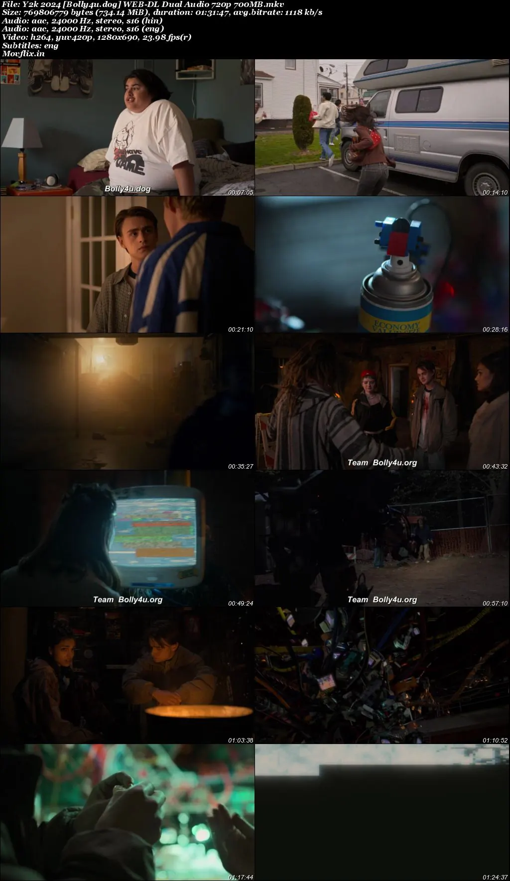 Y2k 2024 WEB-DL Hindi Dual Audio ORG Full Movie Download 1080p  720p  480p