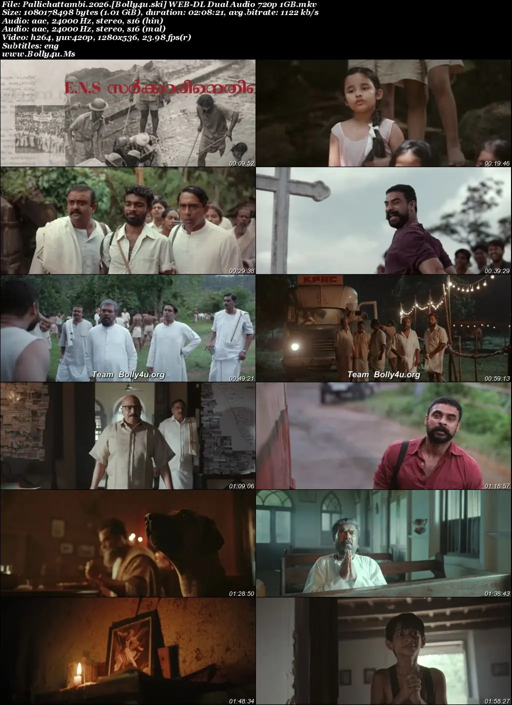 Pallichattambi 2026 WEB-DL UNCUT Hindi Dual Audio ORG Full Movie Download 1080p  720p  480p
