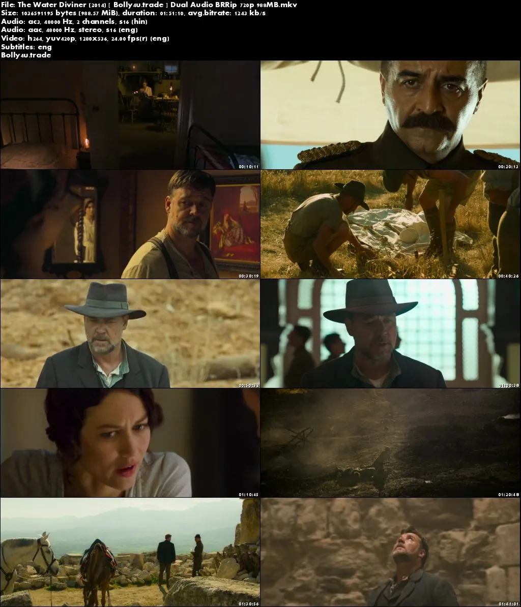  The Water Diviner 2014 BRRip 350MB Hindi Dual Audio 480p Download