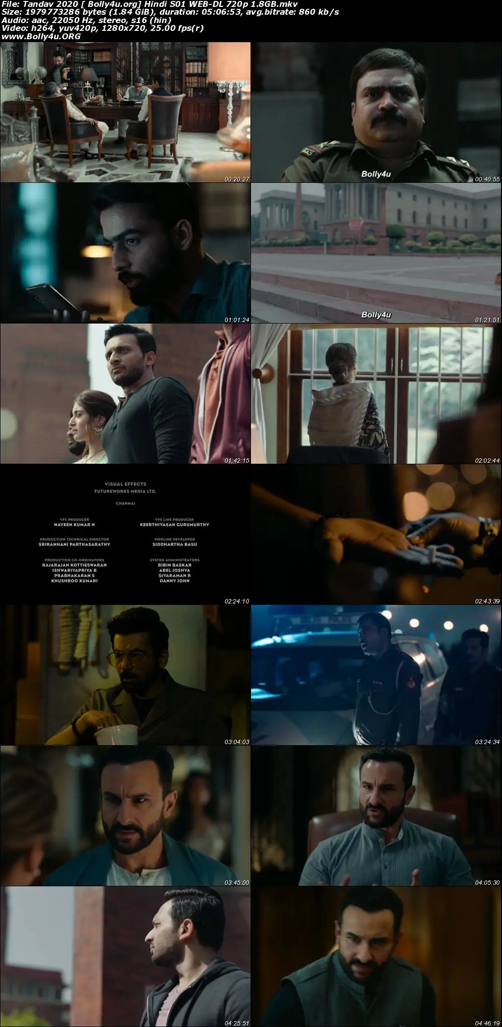 Tandav 2020 WEB-DL 900MB Hindi Complete S01 Download 480p