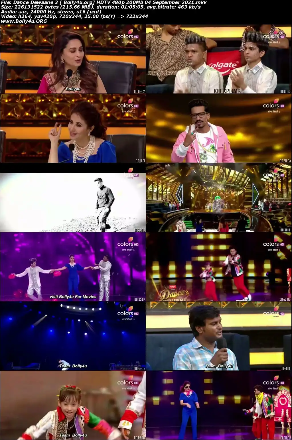 Dance Dewaane 3 HDTV 480p 200Mb 04 September 2021 Download