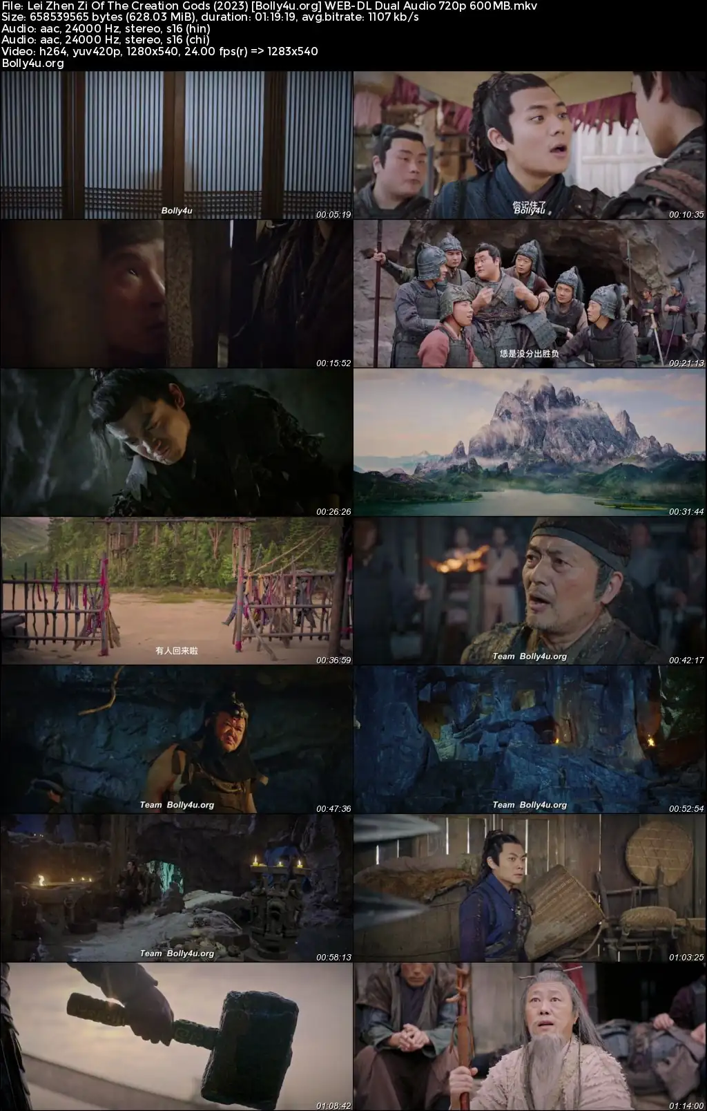 Lei Zhen Zi Of The Creation Gods 2023 WEB-DL Hindi Dual Audio Full Movie Download 1080p  720p  480p