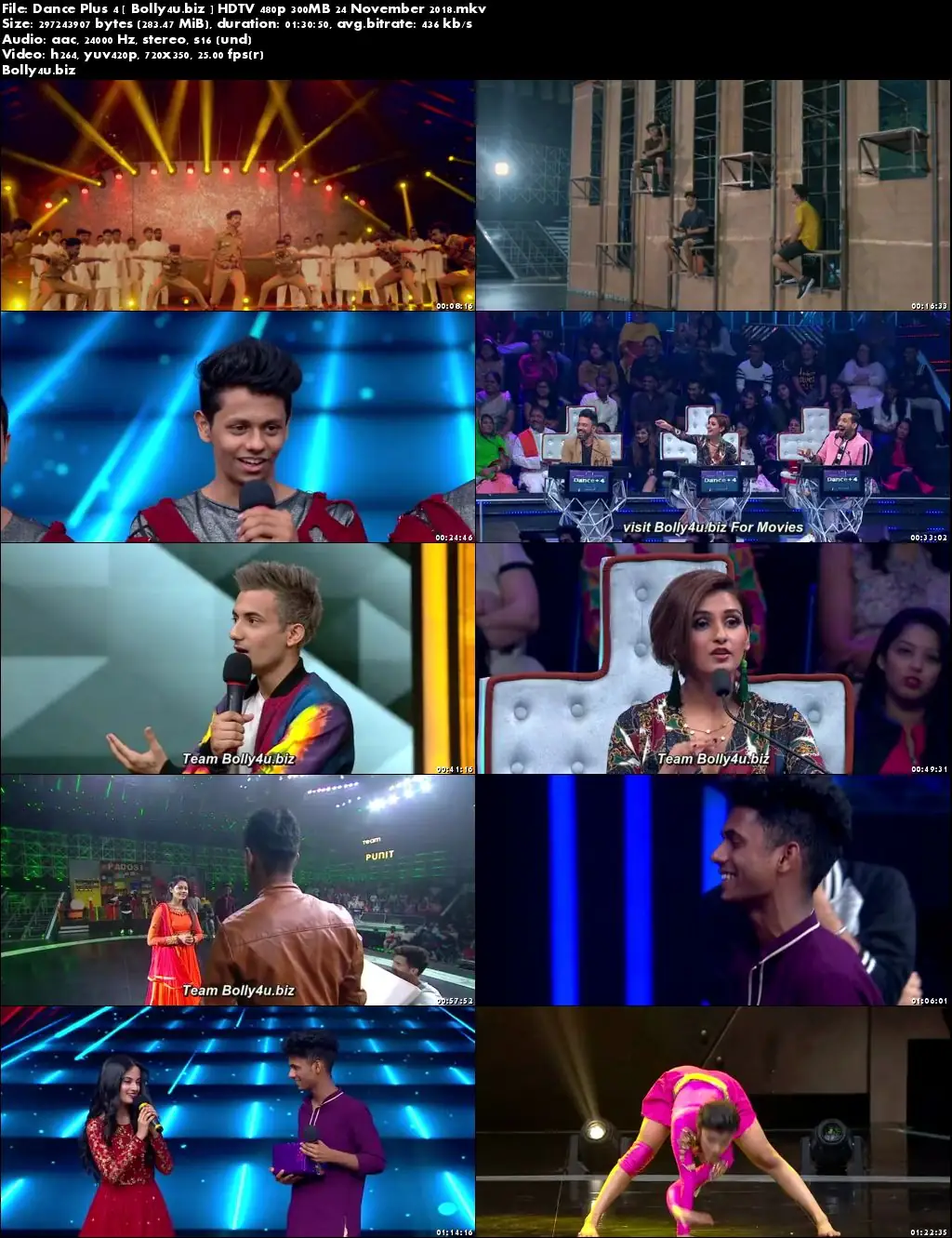 Dance Plus Season 4 HDTV 480p 200MB 24 November 2018 Download