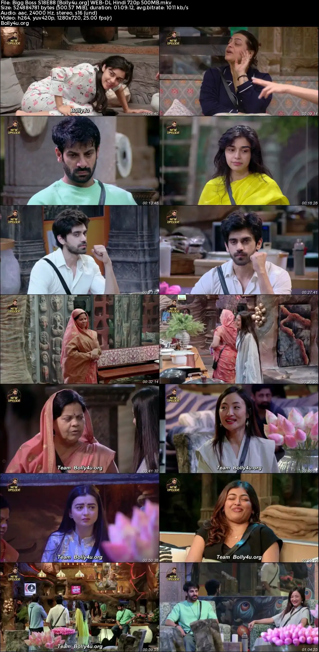 Bigg Boss 2024 WEB-DL Hindi S18E88 Download 720p  480p