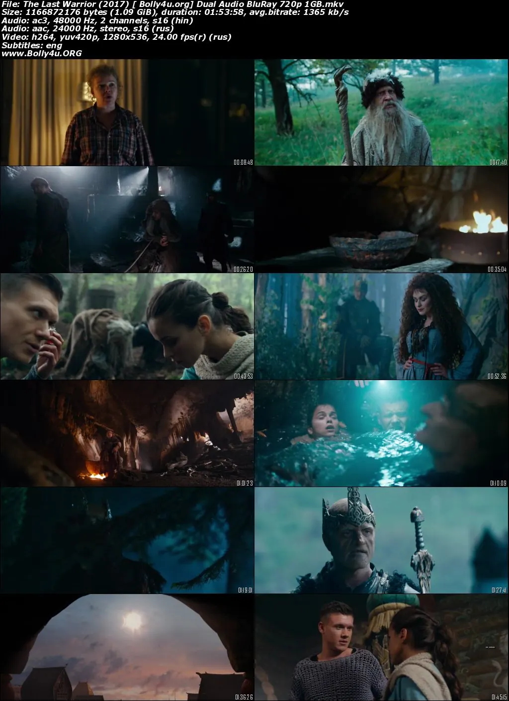 The Last Warrior 2017 BRRip 350MB Hindi Dual Audio 480p Download