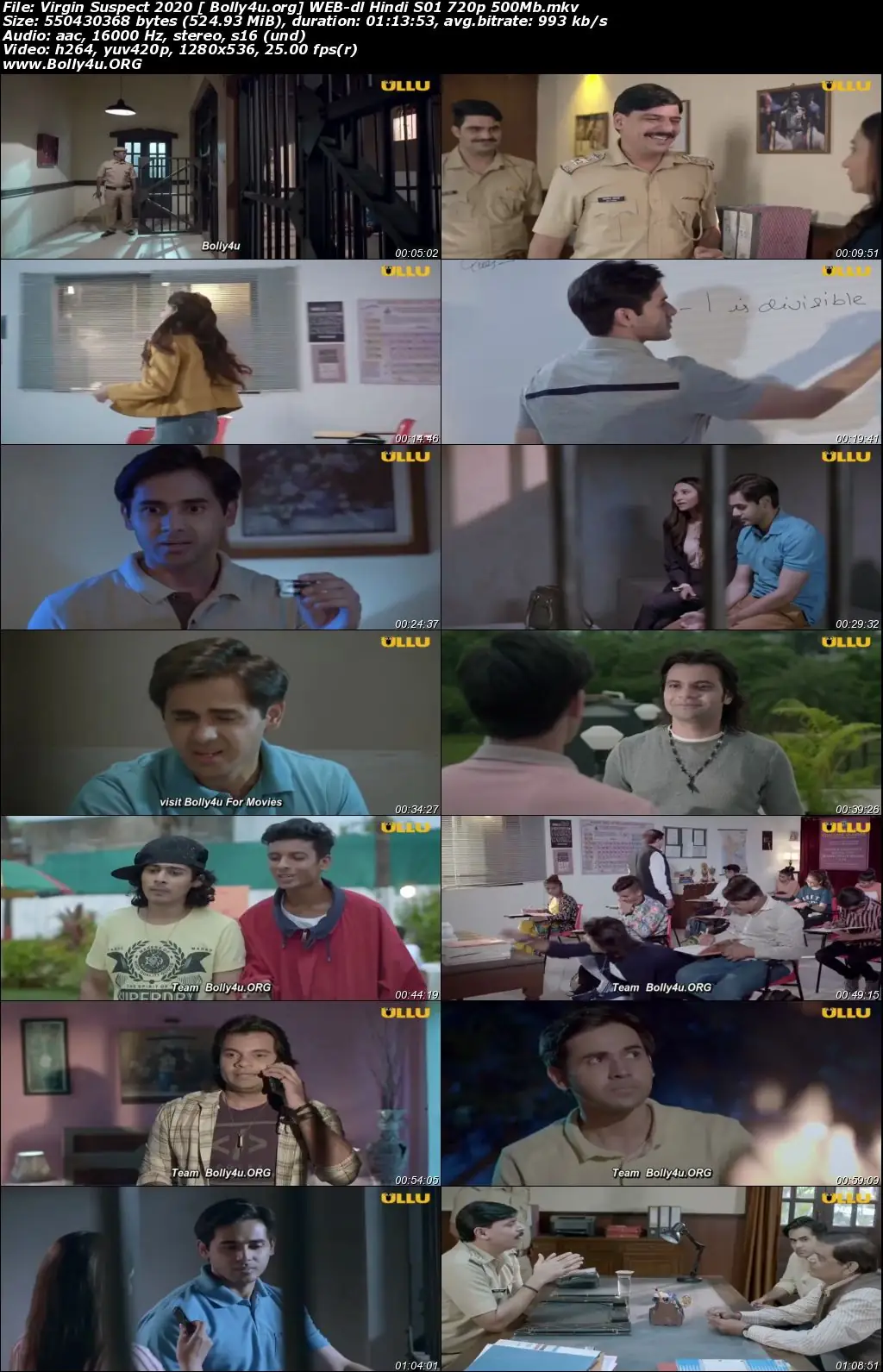 Virgin Suspect 2020 WEB-DL 500Mb Hindi Part 01 ULLU 720p Download
