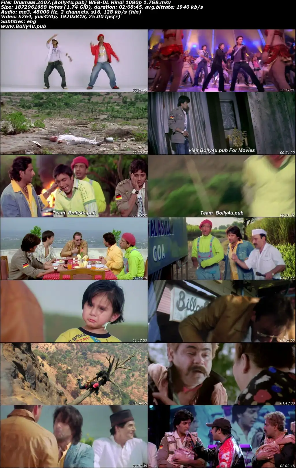Dhamaal 2007 WEB-DL Hindi Full Movie Download 1080p  720p  480p