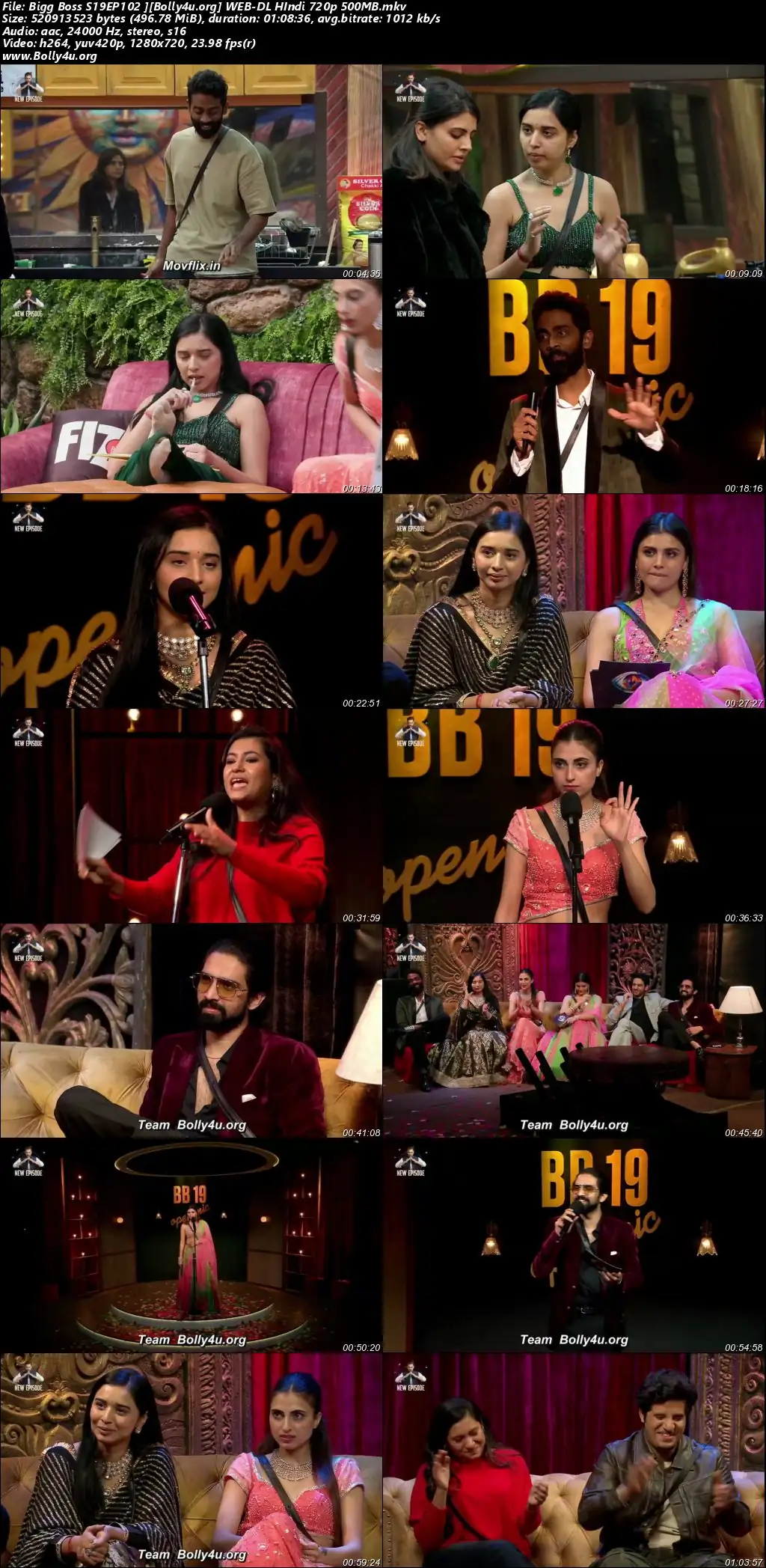 Bigg Boss 2025 WEB-DL Hindi S19EP102 Download 720p  480p