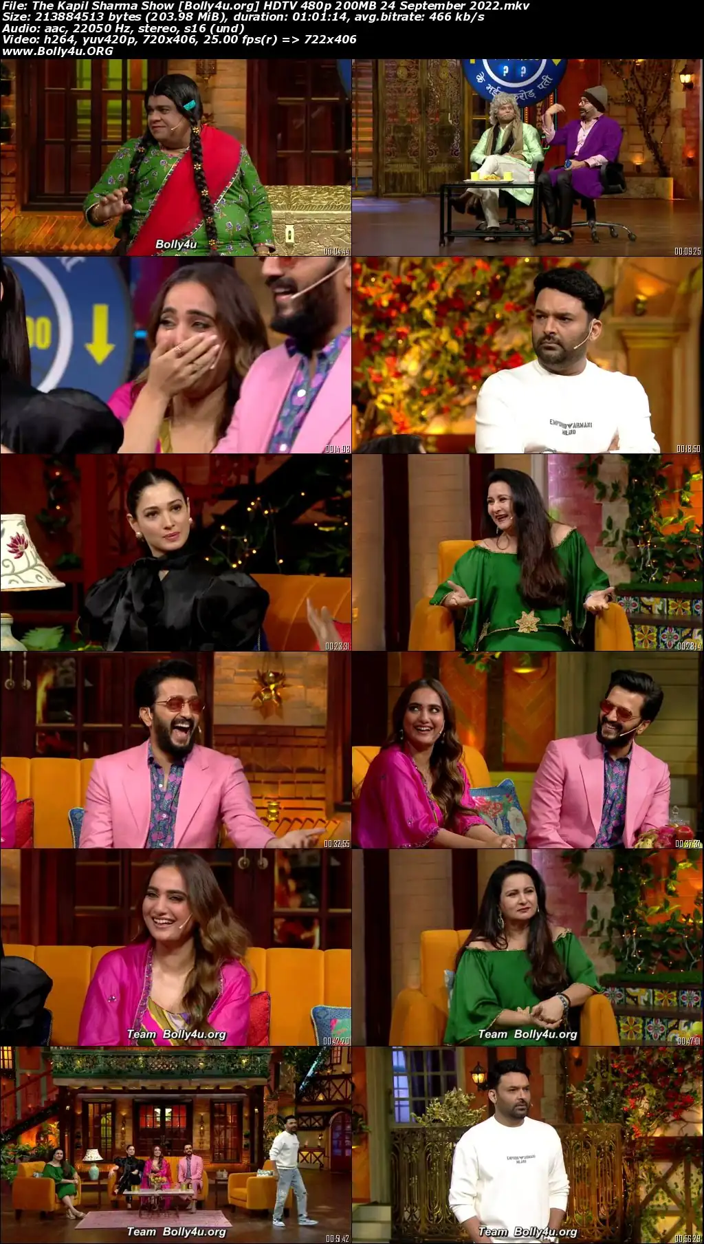 The Kapil Sharma Show HDTV 480p 200MB 24 September 2022 Download