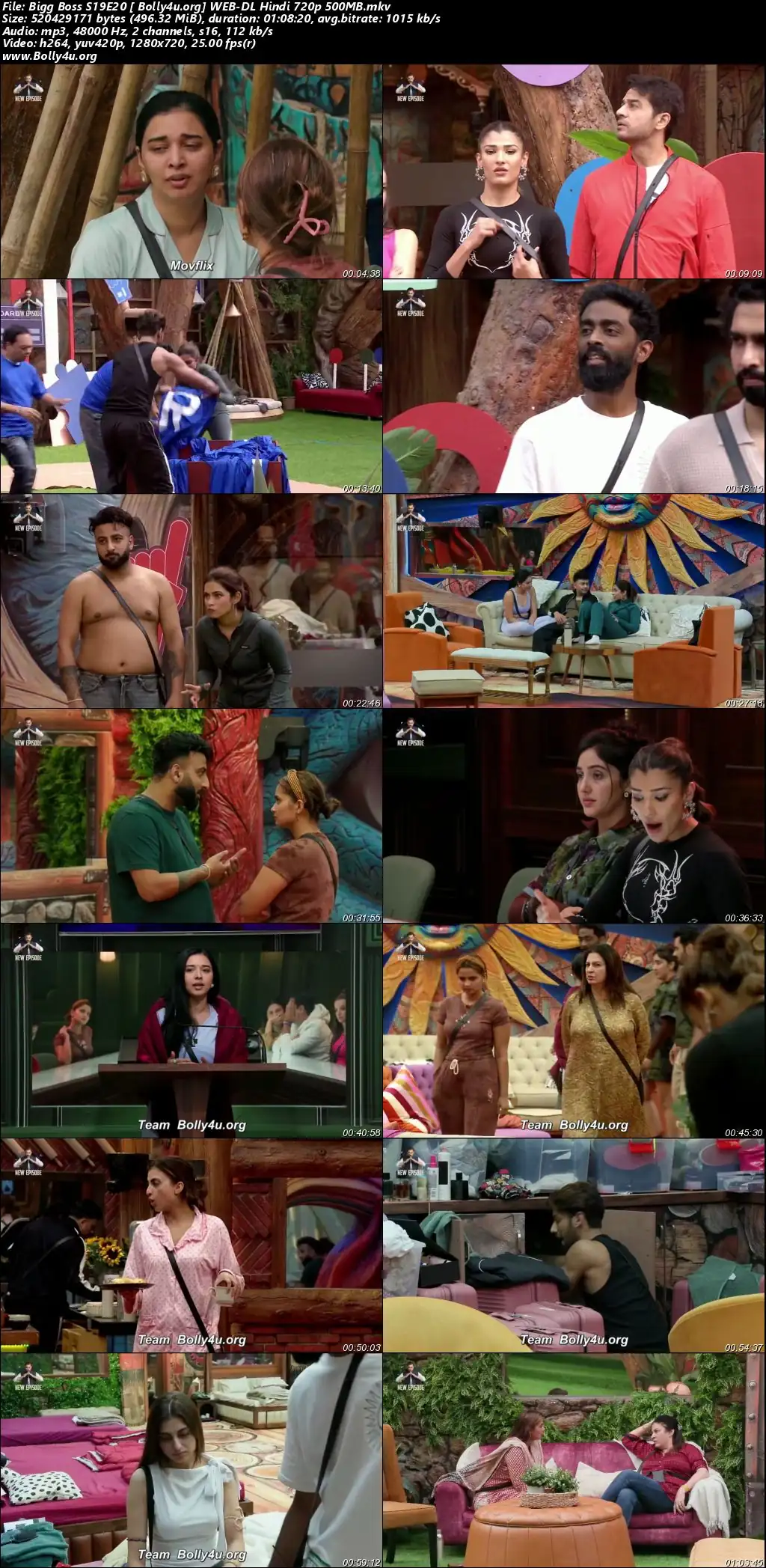 Bigg Boss 2025 WEB-DL Hindi S19EP20 Download 720p  480p