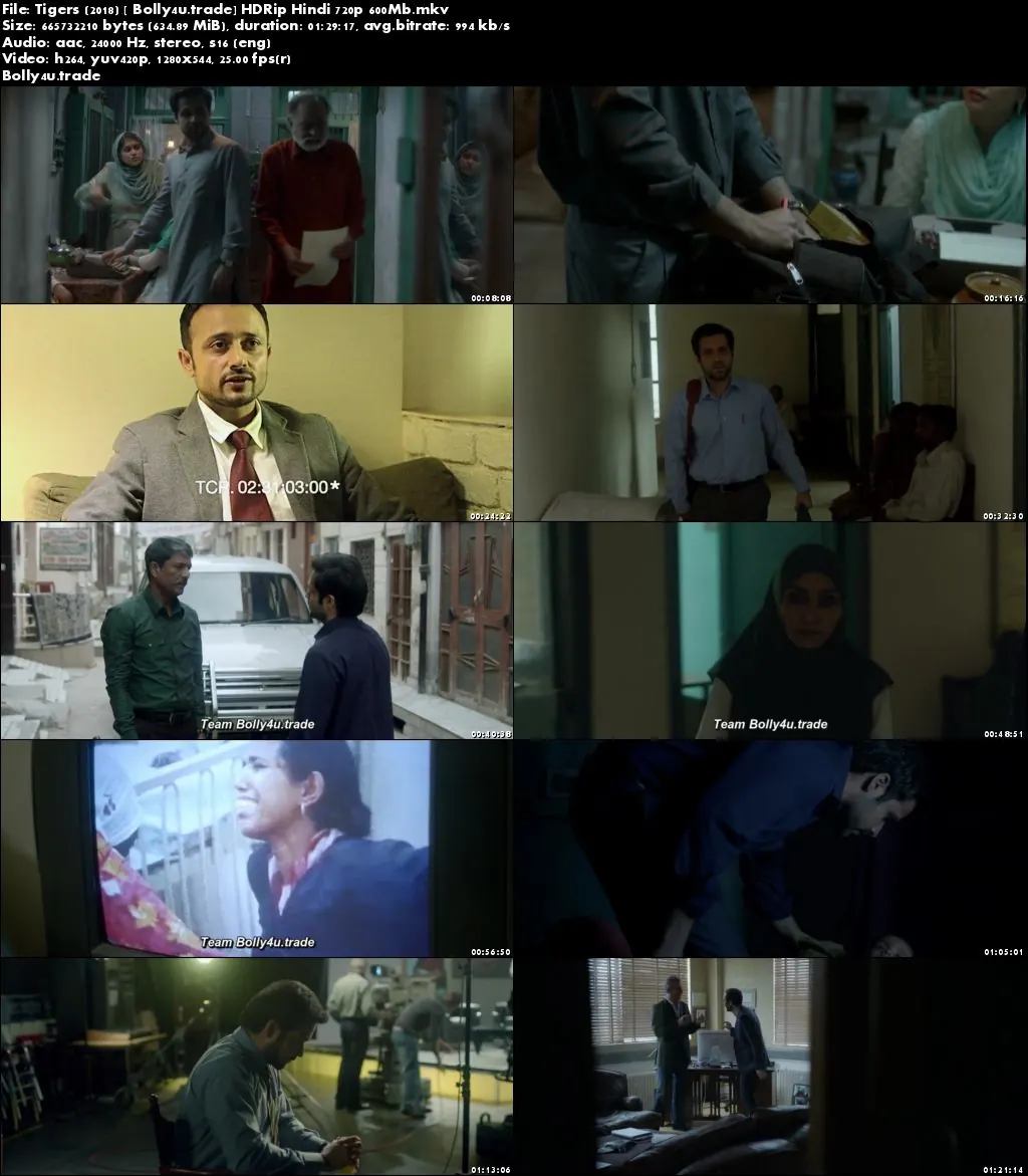 Tigers 2018 HDRip 600Mb Full Hindi Movie Download 720p