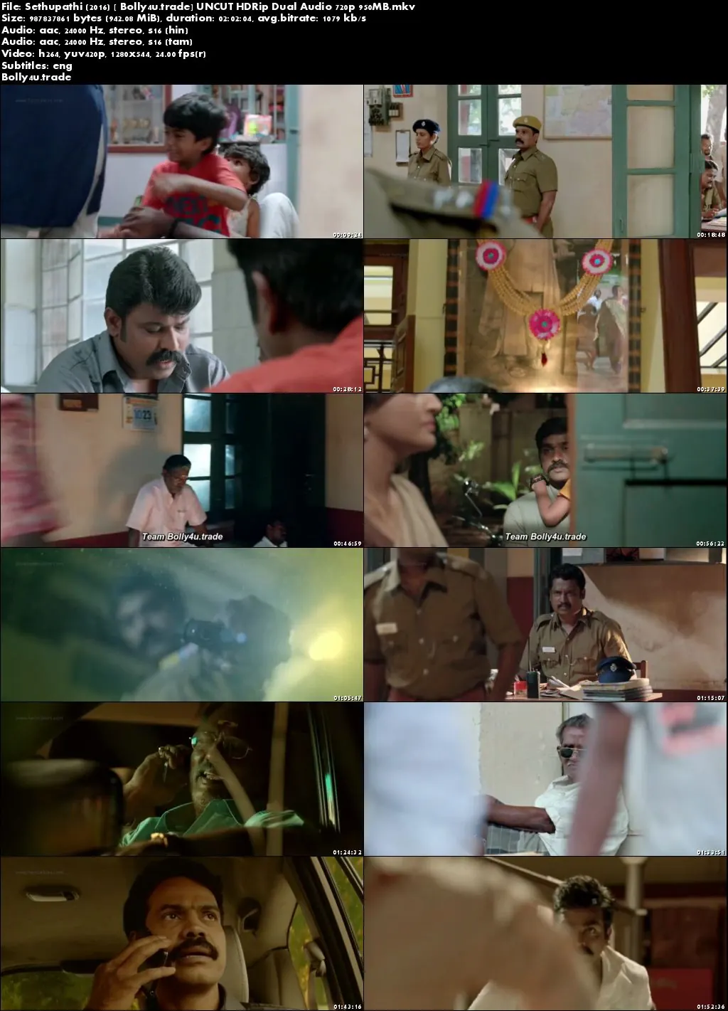 Sethupathi 2016 HDRip 950Mb UNCUT Hindi Dual Audio 720p Download