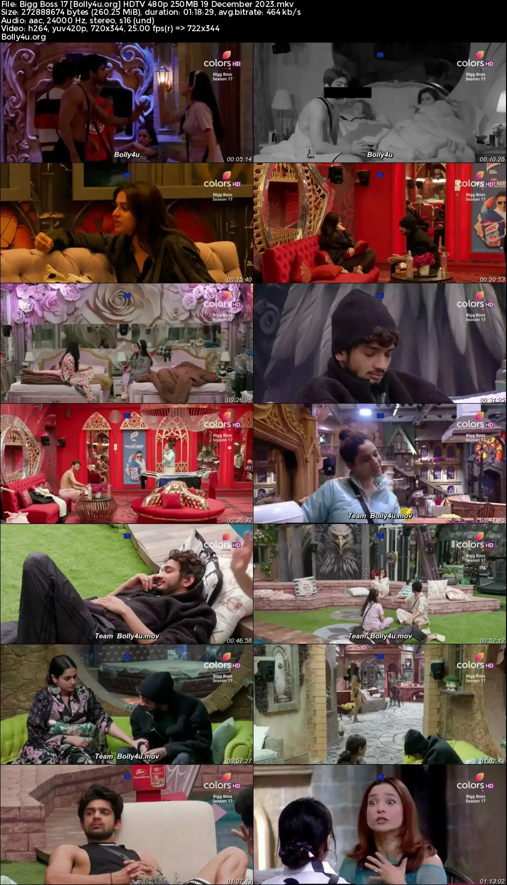 Bigg Boss 17 HDTV 480p 250MB 19 December 2023 Download