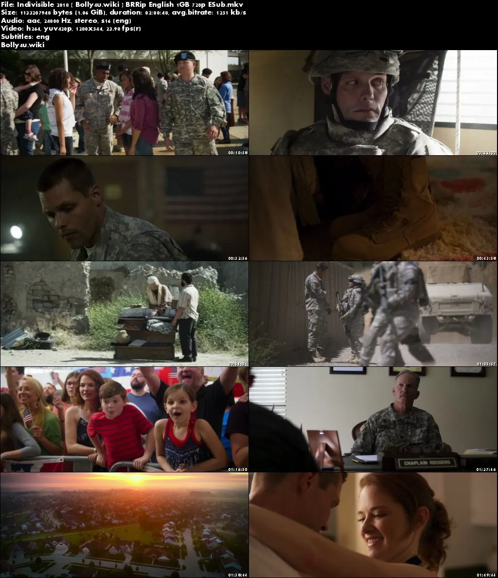 Indivisible 2018 BRRip 350MB English 480p ESub Download