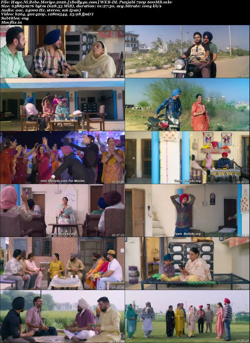Haye Ni Bebe Meriye 2026 WEB-DL Punjabi Full Movie Download 1080p  720p  480p