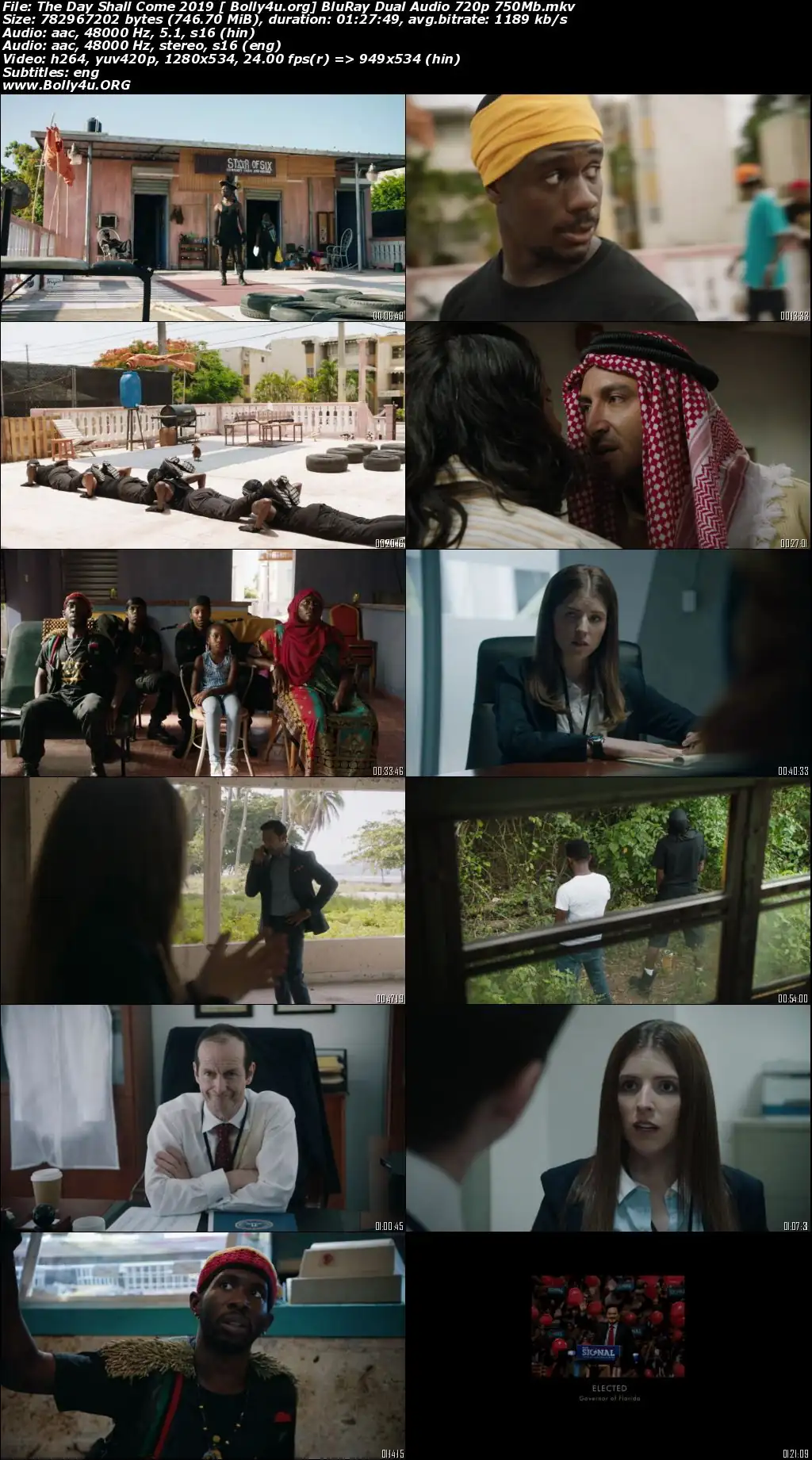 The Day Shall Come 2019 BluRay 750Mb Hindi Dual Audio ORG 720p Download